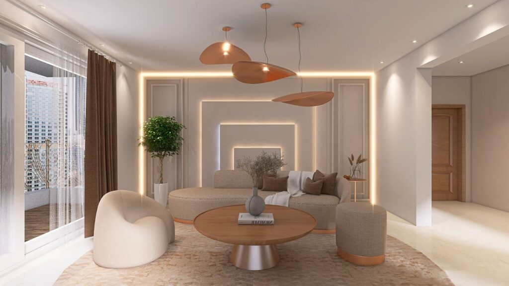 pexels photo 20259349 1 Stylish modern living room featuring contemporary furniture and elegant lighting.